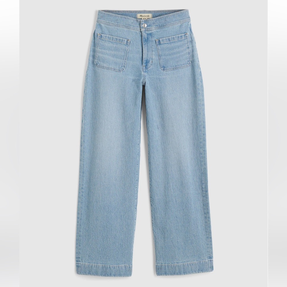 MADEWELL The Emmett Wide-Leg Full Length Jean: Patch Pocket Edition NWT